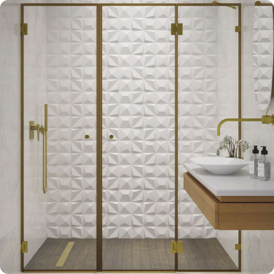 מקלחונים פרזול זהב מט